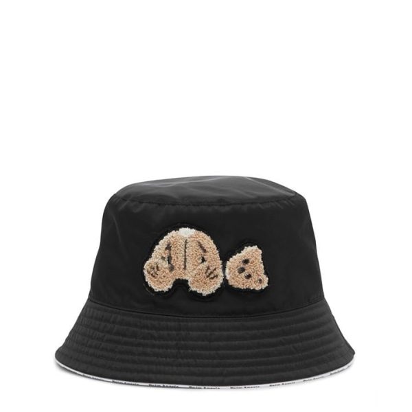 PALM ANGELS Bear Bucket Hat - Black