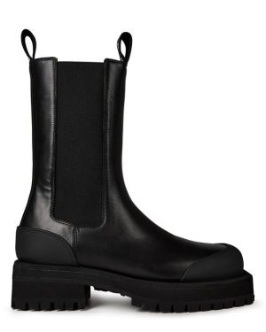 PALM ANGELS Chelsea Combat Boots - Black