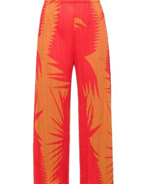 PLEATS PLEASE ISSEY MIYAKE Printed Cropped Trousers