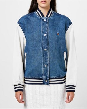 POLO RALPH LAUREN Denim Bomber Jacket - Blue
