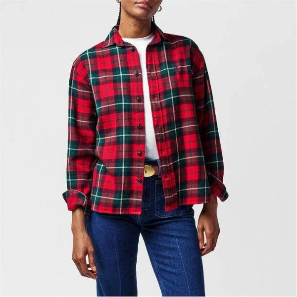 POLO RALPH LAUREN Plaid Checked Shirt - Red