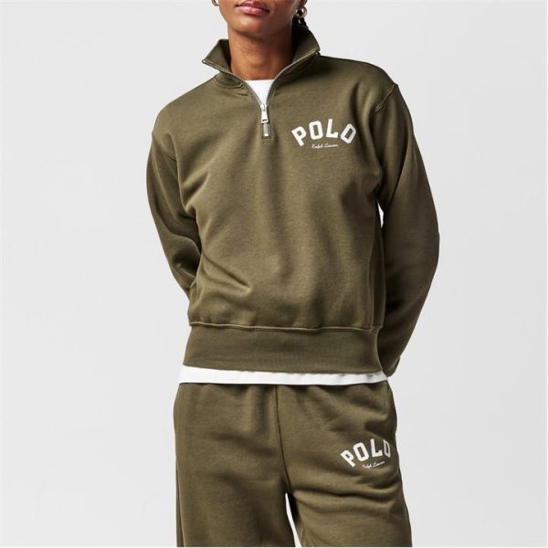 POLO RALPH LAUREN Quarter Zip Top - Green