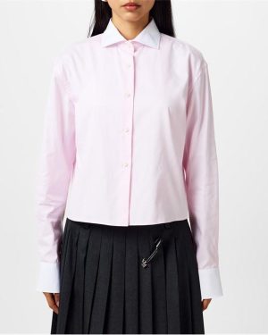 PRADA Cropped Blouse - Pink