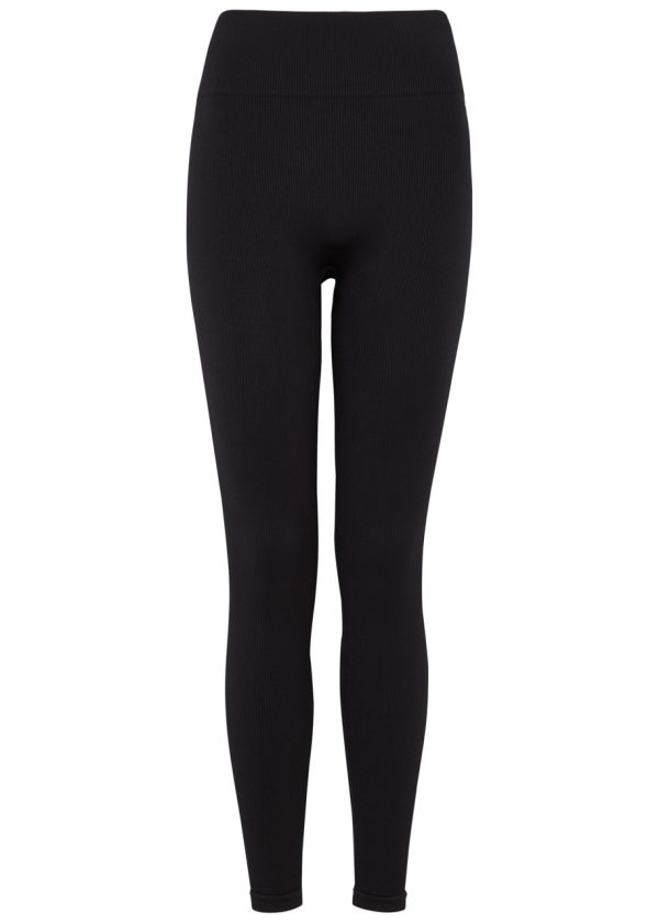 PRISM2 Awaken Ribbed Stretch-jersey Leggings - Black - One Size