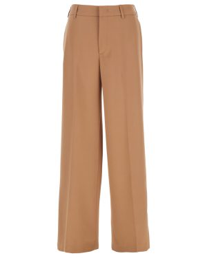 PT Torino lorenza Beige Tailored High Waisted Pants In Tech Fabric Woman