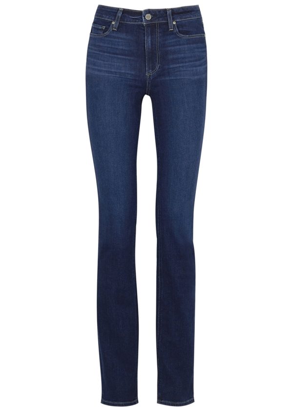 Paige Hoxton Transcend Straight-leg Jeans - Dark Blue - W27