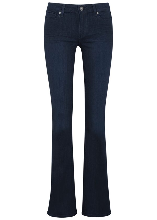 Paige Manhattan Transcend Blue Bootcut Jeans - Dark Blue - W23