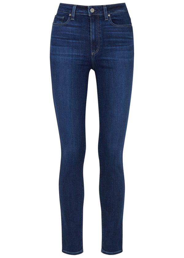 Paige Margot Transcend Skinny Jeans - Dark Blue - W31