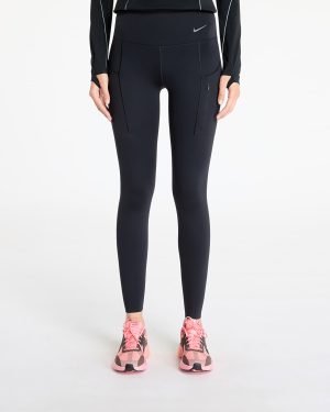 Pants Nike Go Women's Firm-Support High-Waisted Full-Length Leggings with Pockets Black/ Black XS