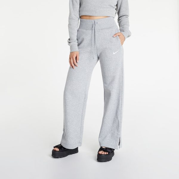 Pants Nike Sportswear Phoenix Fleece Women's High-Waisted Wide-Leg Sweatpants Dk Grey Heather/ Sail M