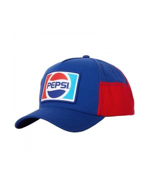 Pepsi 874221 90s Logo Two Tone Trucker Hat, Blue & Red