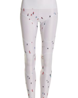 Perfect Moment - Active Printed Ski Compression Leggings - White - XS - Moda Operandi