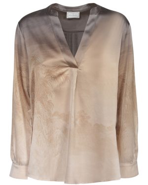 Pierre-Louis Mascia Degrade Beige Gold Blouse