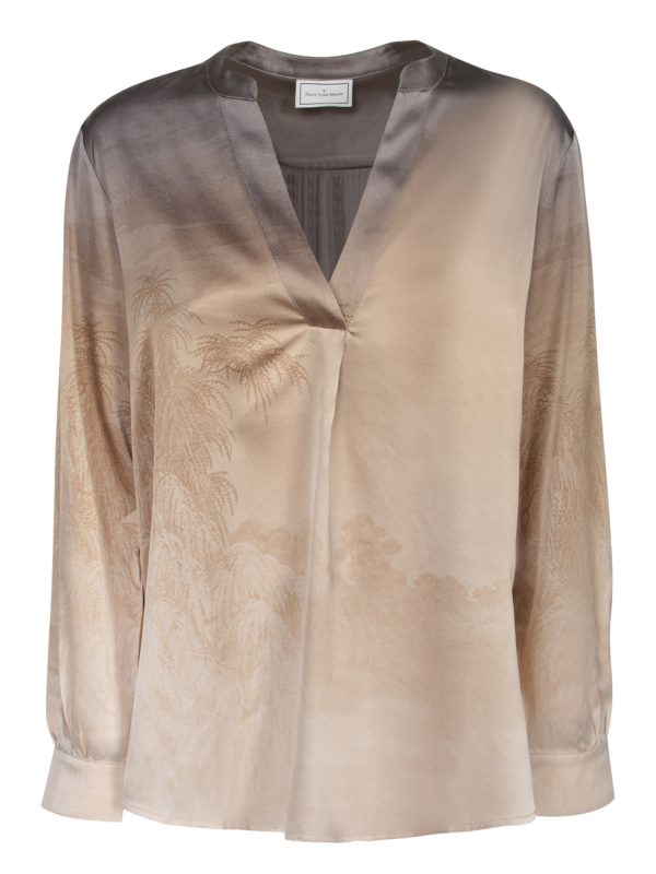 Pierre-Louis Mascia Degrade Beige Gold Blouse