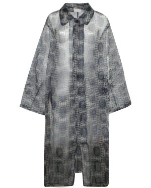 Pierre-Louis Mascia Kobes Organza Blue Duster Coat