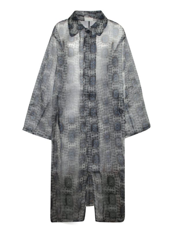 Pierre-Louis Mascia Kobes Organza Blue Duster Coat