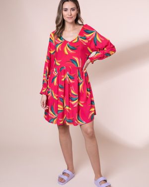 Pink ANORAK Bananas EcoVero Laurie Mini Dress