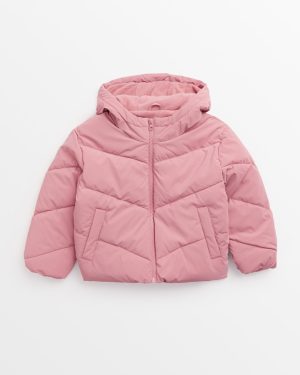 Pink Pink Hooded Puffer Coat (13-14 Years) - Tu by Sainsbury's