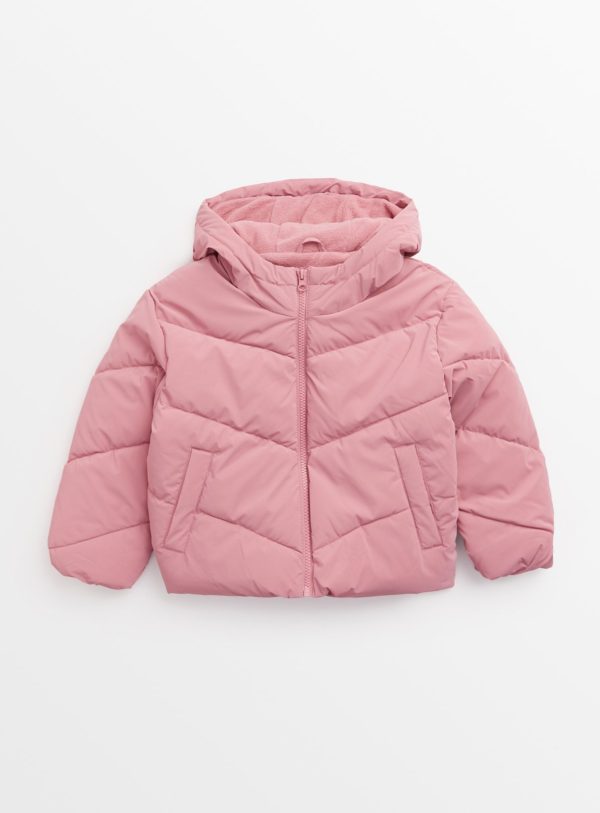 Pink Pink Hooded Puffer Coat (13-14 Years) - Tu by Sainsbury's