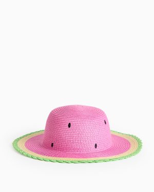 Pink Pink Watermelon Novelty Straw Sun Hat (1-2 Years) - Tu by Sainsbury's