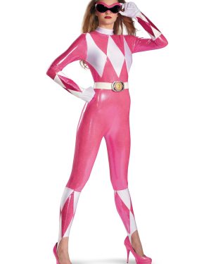 Pink Ranger Sexy Bodysuit Fancy Dress Costume for Women