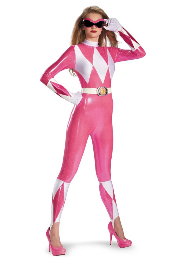 Pink Ranger Sexy Bodysuit Fancy Dress Costume for Women