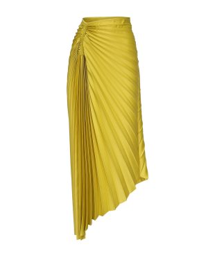 Pinko Pleated Skirt With Asymmetrical Hem