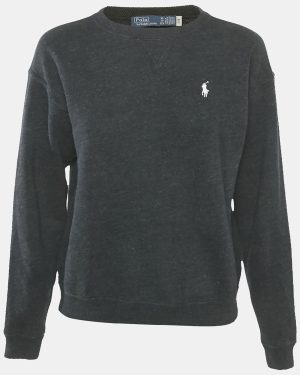 Polo Ralph Lauren Black Cotton Sweatshirt XS