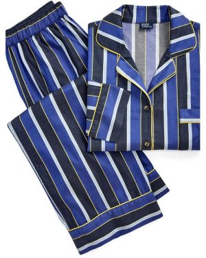 Polo Ralph Lauren Madison Top and Trouser bottoms pyjama set - Blue