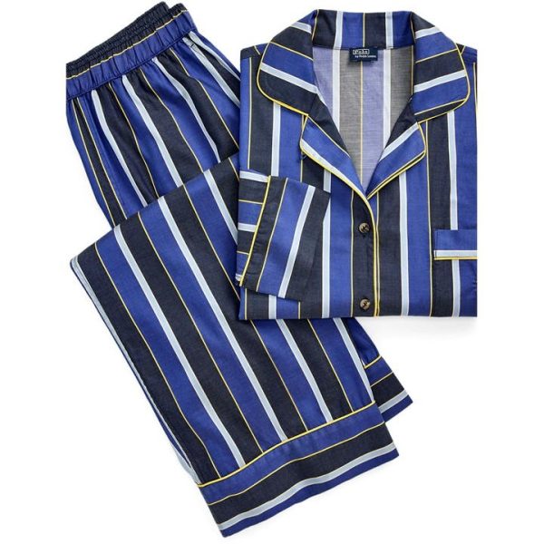 Polo Ralph Lauren Madison Top and Trouser bottoms pyjama set - Blue