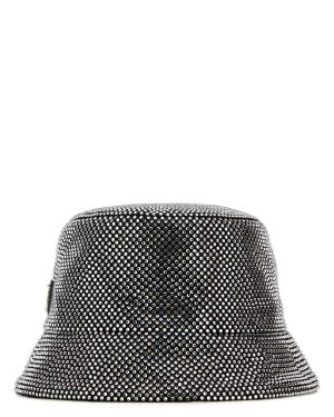 Prada Embellished Fabric Bucket Hat