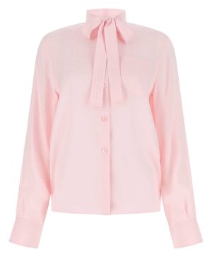 Prada Pastel Pink Crepe Shirt