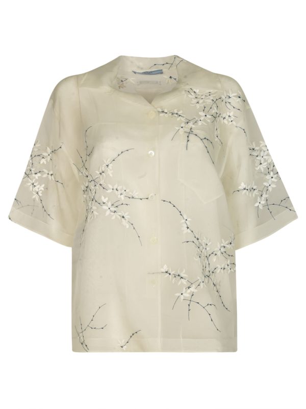 Prada Printed Oversized Blouse