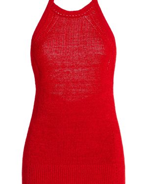 Proenza Schouler - Leona Knit Halter Top - Red - L - Moda Operandi