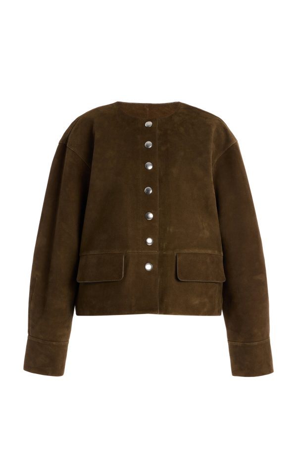 Proenza Schouler White Label - Robin Suede Jacket - Brown - US 6 - Moda Operandi