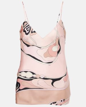 Pucci Orchidee silk twill camisole