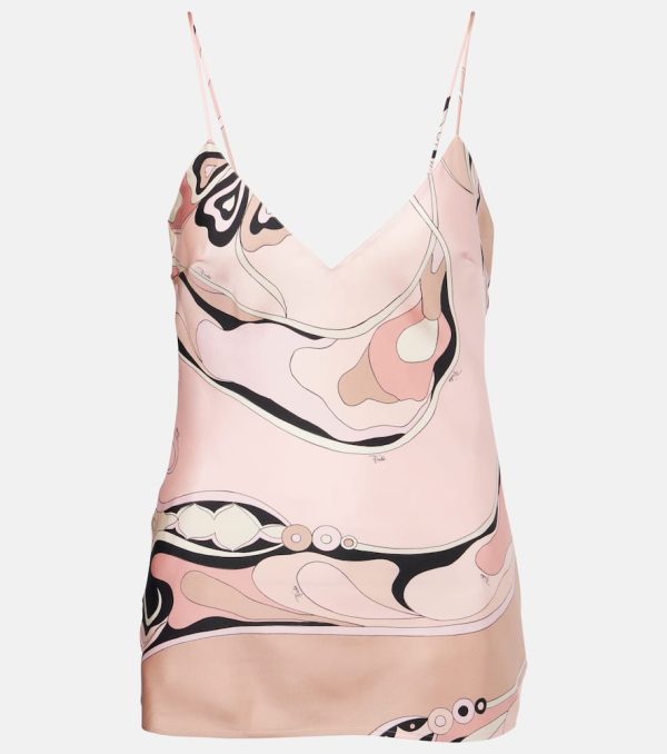 Pucci Orchidee silk twill camisole