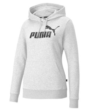 Puma Logo Ladies Hoody - Grey