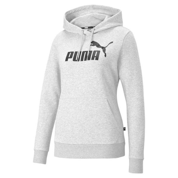 Puma Logo Ladies Hoody - Grey