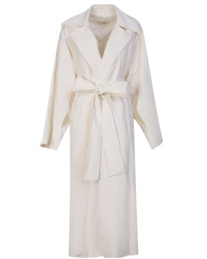 Quira White Double-breasted Coat