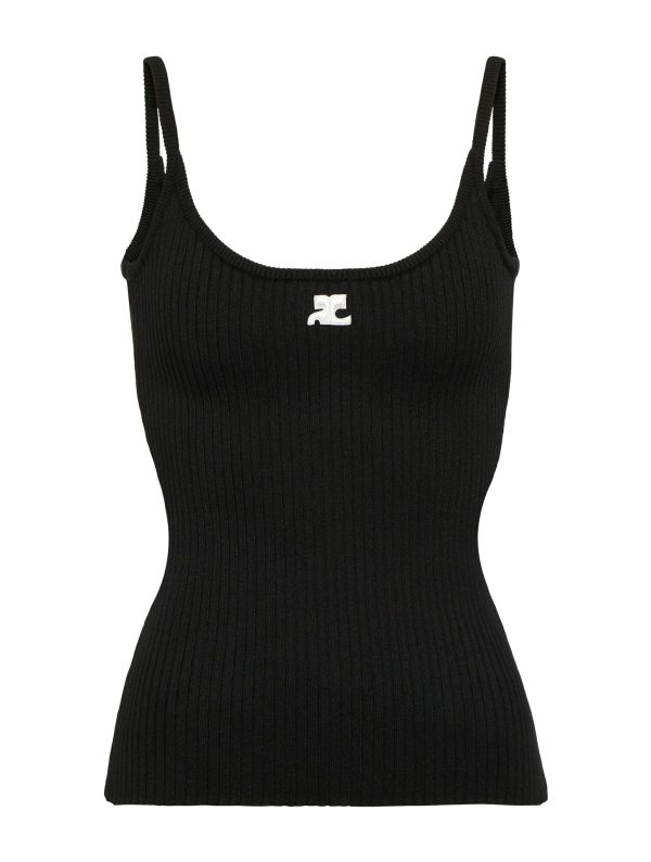 REEDITION RIB KNIT TANK TOP - Courreges - Woman
