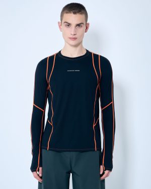 RUNNING ORDER Slater Long-sleeve Top - Tops Black L