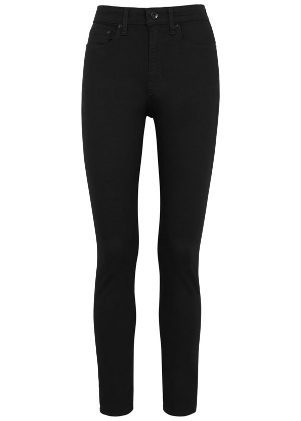 Rag & Bone Nina Skinny Jeans - Black - W28