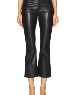 Rag & Bone Peyton Faux Leather Flare Pant in Black. Size 32.