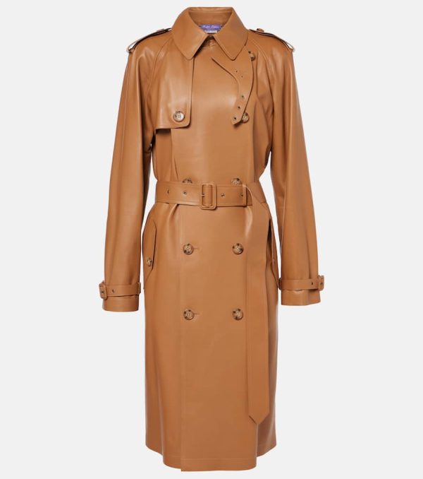 Ralph Lauren Collection Niles leather trench coat