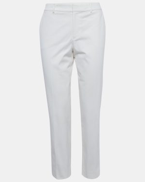 Ralph Lauren Purple Label White Gabardine Heidi Skinny Pants S