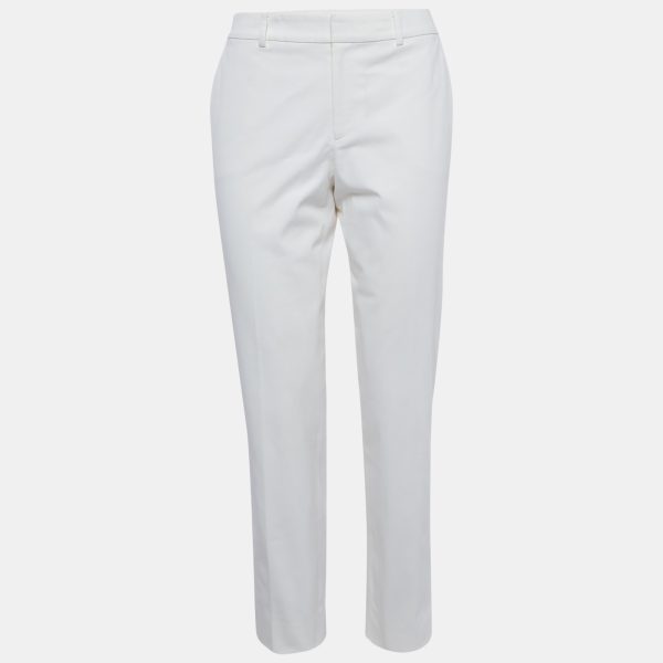 Ralph Lauren Purple Label White Gabardine Heidi Skinny Pants S