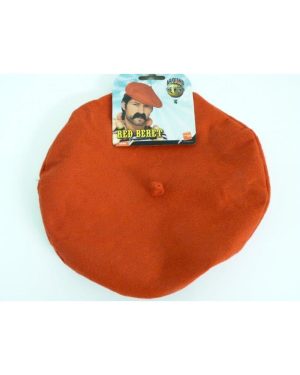 Red Adults French Beret Hat - beret red dress fancy french hat smiffys costume accessory
