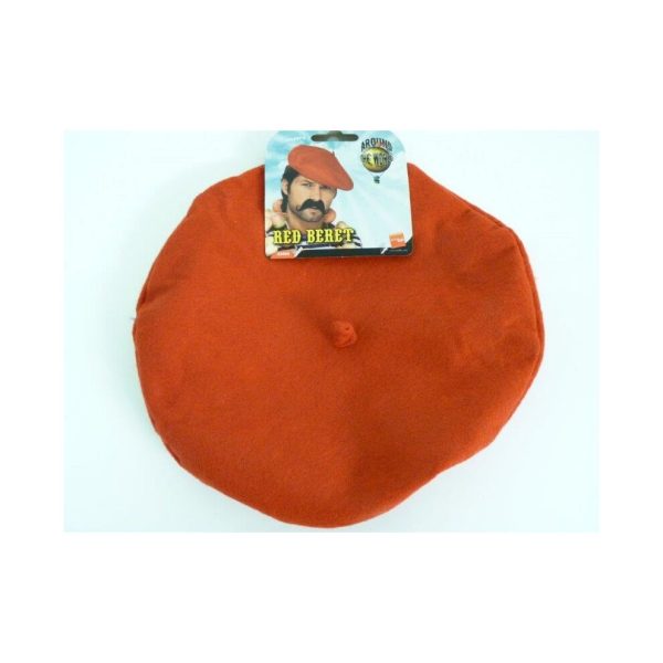 Red Adults French Beret Hat - beret red dress fancy french hat smiffys costume accessory
