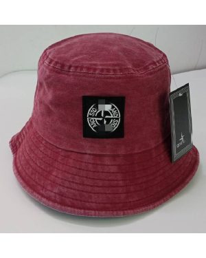 (Red) Bucket Island Stone Hat Lightweight Short Brim Travel Sun Hat Summer Outdoor Hot